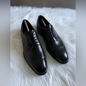 Ecco City Tray Dress Shoe Cap Toe Lace Up Black NIB Mens 40